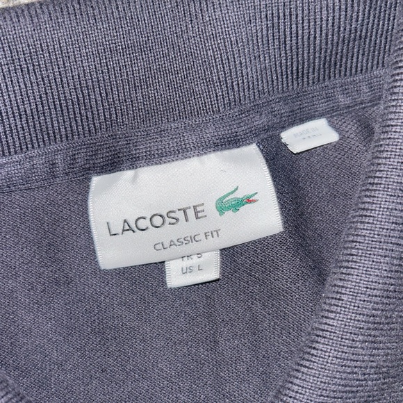 Lacoste Men's Navy Blue Short Sleeve Polo Shirt Large - Picture 3 of 4